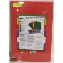 RED POLY CUTTING BOARD 12 X 18 X 1/2"
