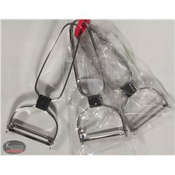 3 NEW JOHNSON ROSE 2" VEGETABLE PEELERS