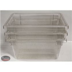 3 CAMBRO POLY-BINS 12199 CW