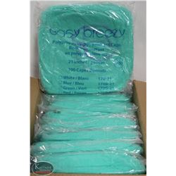 CASE OF 1000 RONCO POLYPROPYLENE BOUFFANT CAPS