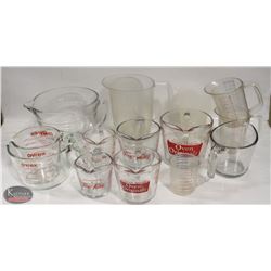 LOT OF ASSORTED MEASURES INCLUDING FIRE-KING