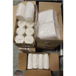LOT OF 6 BOXES OF ASSORTED TAKEOUT LIDS &
