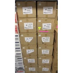 LOT OF 12 CASES OF 2000 COMPOSTABLE 76MM CUP LIDS