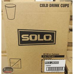 CASE OF 3000 SOLO 5OZ WAXED PAPER CUPS
