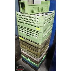GROUP OF 9 DISHWASHER RACKS