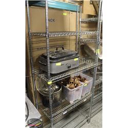 3' COMMERCIAL CHROME WIRE STORAGE RACK-4 TIER