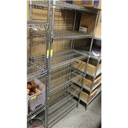 3' COMMERCIAL CHROME WIRE STORAGE RACK-6 TIER