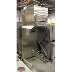 COMMERCIAL STAINLESS STEEL HOOD W/ FIRE
