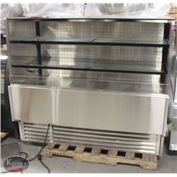 5' STAINLESS STEEL & GLASS REACH-IN DISPLAY COOLER