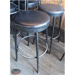 LOT OF 29 METAL & LEATHERETTE BAR STOOLS