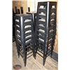 Image 1 : LOT OF 20 STACKING METAL BAR HEIGHT STOOLS