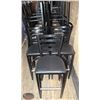 Image 1 : LOT OF 15 BLACK METAL & LEATHERETTE BAR HEIGHT