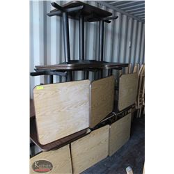 GROUP OF 19 RESTAURANT DINING TABLES 24"X30"X29"