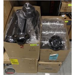 LOT OF 2 CASES OF PLASTIC TAKE OUT BOWLS W/ 2