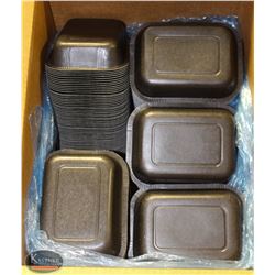 CASE OF 500 DISPOSABLE FOOD CONTAINERS