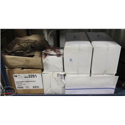 LARGE LOT OF ASSORTED BOUFFANT CAPS & GREASEPROOF