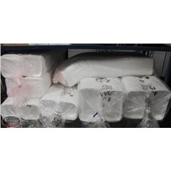 LOT OF 9 BAGS OF 5"X5" STYROFOAM FOOD TRAYS