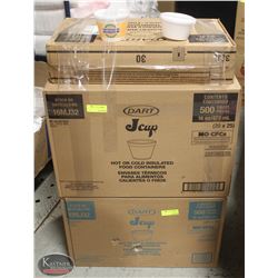 CASE OF 500 DART 16OZ. SOUP BOWLS W/ CASE OF 500