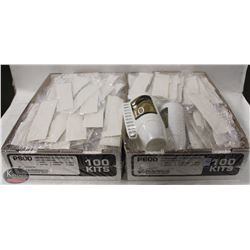 1.5 FLATS OF WRAPPED PLASTIC CUTLERY SETS W/ 30