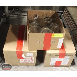 3 BOXES OF ASSORTED GLASS