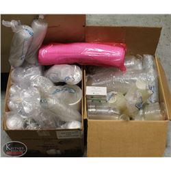 2 BOXES OF ASSORTED PLASTIC CUP LIDS