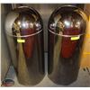 Image 1 : CIRCULAR CHROME DOME-LID TRASHCANS W/ INSERT