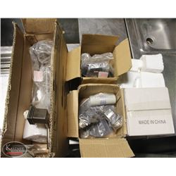 BOX W/ 4 NEW VARIOUS INDOOR LIGHT FIXTURES