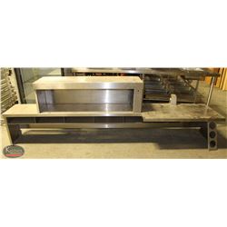 9' S/S COUNTERTOP PREP SHELF & STORAGE