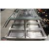 Image 4 : LARGE 8 WELL DROP-IN BUFFET STATION W/ GLASS