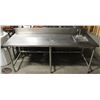 Image 2 : 7' STAINLESS STEEL WORKTABLE W/ DROP-IN SINK