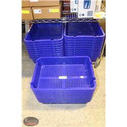 GROUP OF 29 STACKABLE MARKET BASKETS