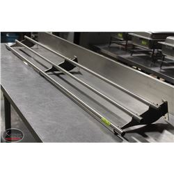 6' STAINLESS STEEL SERVICE TRAY RAIL
