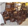 Image 1 : GROUP OF 15 BROWN SOLID WOOD CHAIRS
