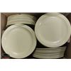 Image 1 : BOX OF MANY MELAMINE 10" DINNER PLATES