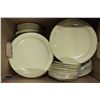 Image 1 : BOX OF 10" MELAMINE DINNER PLATES W/ ASSORTED SIDE