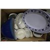 Image 1 : BOX OF ASSORTED PORCELAIN DISHWARE & PLASTIC