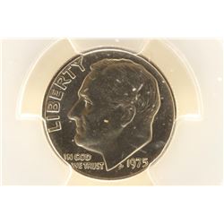 1975 ROOSEVELT DIME PCGS MS66