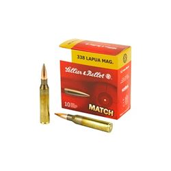 S& B 338LAPUA 250GR SIERRA HPBT - 10 Rds