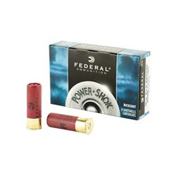 FED PWRSHK 12GA 2.75 MX #4 BCK - 20 Rds