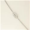 Image 3 : 18k White Gold 1.30 ctw Diamond & Blue Topaz Briolette Chandelier Dangle Necklac