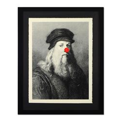 Mr. Brainwash,  Leo Keep Smiling  Framed Limited Edition Silk Screen. Hand Signe