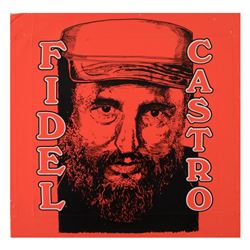 Steve Kaufman (1960-2010), "Fidel Castro" Limited Edition Hand Pulled Silkscreen