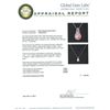 Image 3 : 14KT White Gold 4.90 ctw Coral and Diamond Pendant With Chain