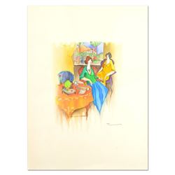 Itzchak Tarkay (1935-2012), Original Mixed Media Watercolor, Hand Signed with Le