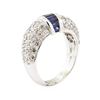 Image 4 : 2.55 ctw Sapphire And Diamond Ring - 14KT White Gold