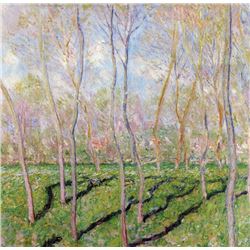 Claude Monet - Trees in Winter, Look at Bennecourt