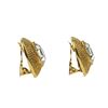Image 5 : Chanel Gold Vintage Crystal Clip On Earrings