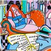 Image 2 : Rina Maimon, "Maid Service" Original Acrylic Painting on Canvas; Hand Signed and