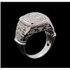 Image 4 : 14KT White Gold 0.33 ctw Diamond Ring