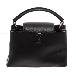 Louis Vuitton Black Taurillon Leather Capucines PM